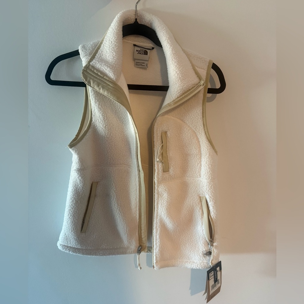 The North Face Women's White Fleece Vest